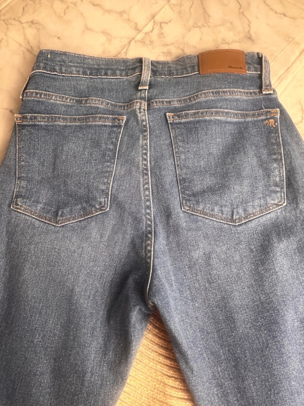 Madewell 10" High Rise Skinny 28P Button Fly Perfect Everyday Skinny Medium Blue - Picture 6 of 10